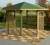 gazebo da giardino in legno a roma modello Igea - anteprima