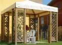 gazebo da giardino in legno a roma modello Quick - anteprima