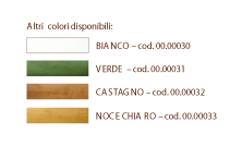 colori del legno - carport modello Vesuvio