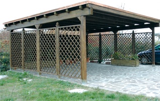 Pergola, legno roma Blackform