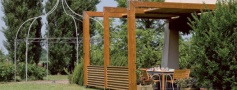 pergola in legno a roma modello Cube - anteprima