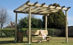 pergola in legno a roma modello Ground - anteprima