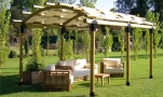 pergola in legno a roma modello Liberty - anteprima